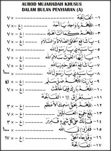 Aurod Mujahadah Penyiaran A